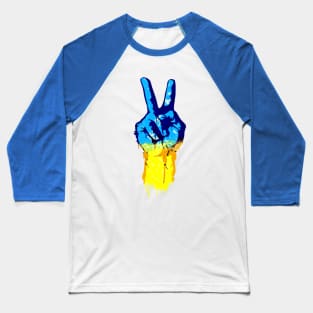 Victory Hand Slava Ukraini Baseball T-Shirt
